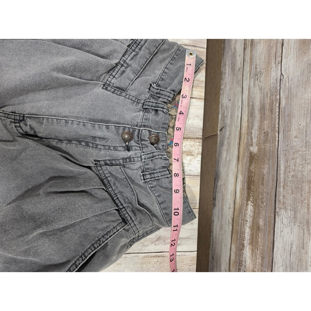 Vintage Gitano Express High Waisted Acid Wash Grey Pleated Jeans Size 5 READ - Picture 4 of 10